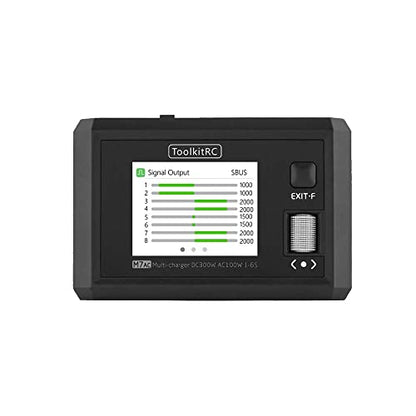 ToolkitRC M7AC 100W AC/300W DC 15A 2-6S Multi-Function AC Smart Balance Charger - Black
