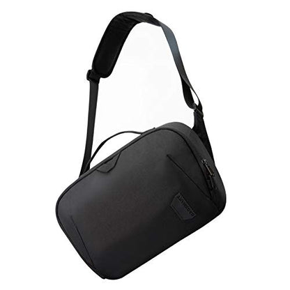 BAGSMART Canvas Camera Bag, Water-resistant Anti-Theft Women Men, Black