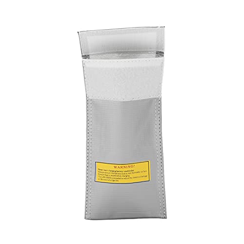Fireproof Battery Storage Bag, Flame Retardant Pouch for Safe Handling and Airplane Model Battery Storage