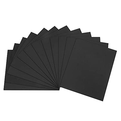 uxcell Black EVA Foam Sheets 11 x 8 Inch 1.7mm Thickness for Crafts DIY Projects, 12 Pcs - color: Black