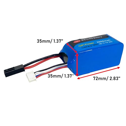 2-Pack 2600mAh HIGH CAPACITY BATTERY UPGRADE For PARROT AR.DRONE 2.0 & 1.0 11.1V 20C (2 Batteries)