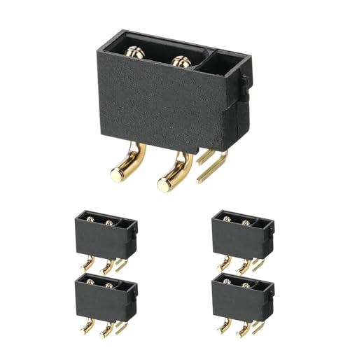 ELFCULB 5PCS Amass XT30(2+2) PW Male Connectors for FPV Drones and Robotics - color: 5pcs XT30(2+2)PW Male