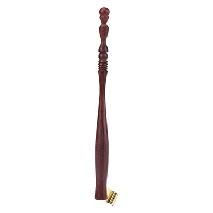 GLOGLOW Oblique Calligraphy Pen Holder, Rosewood Dip Pen with Brass Flange, Writing and Art Tool