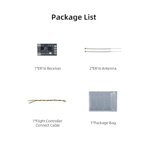 RadioLink ER16 ELRS 2.4GHz 16CH Receiver, 5KM Long Range Dual Antennas