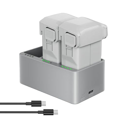 Mini 3/4 Pro Battery Plus 2 Pack and Two-Way Charging Hub, 3850mAh Replacement Intelligent Flight Battery Compatible with DJI Mini 3/4 Pro Drone, 47 Mins Max Flight Time