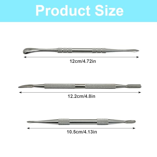 Jiozermi 3 Pack Wax Carving Tools, Stainless Steel Sculpting Tools - color: Silver, size: 3 Pcs