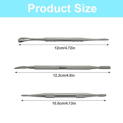 Jiozermi 3 Pack Wax Carving Tools, Stainless Steel Sculpting Tools - color: Silver, size: 3 Pcs