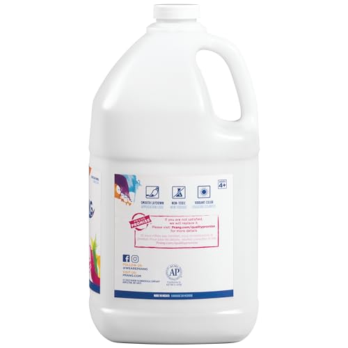 Prang Ready-to-Use Tempera Paint, White, 1 Gal., 1 Count - color: White, size: 1 Count (Pack of 1)