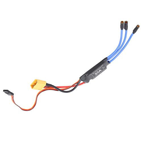 30A Brushless ESC, for 2-3S LiPo, Electronic Speed Controller for RC Drone, Quadcopter and FPV Racing, DIY Aircraft