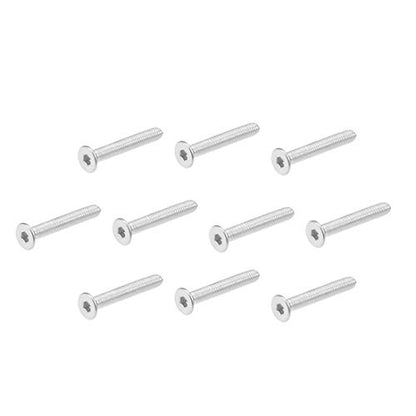 uxcell M3x20mm Flat Head Machine Screws Inner Hex Screw 304 Stainless Steel Fasteners Bolts 80Pcs - size: M3x20mm