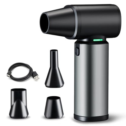 Rechargeable 200000 RPM Electric Air Duster Mini Blower with LED Light