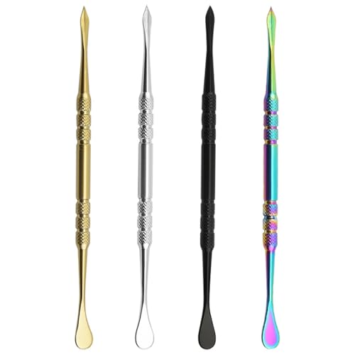 4 PCS Wax Carving Tools Wax Spoons, Stainless Steel Sculpting Tools