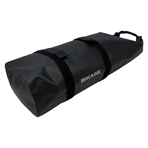 BiKase EBike Battery Bag - Waterproof & Fire Resistant, Mountable Battery Storage Bag, Fits Most Batteries, 245.0 cubic inches, Black, Solid - size: 7" x 3.5" x 22"