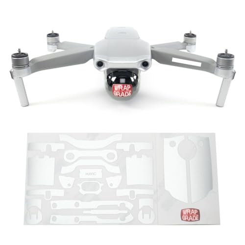 Wrapgrade Skin Compatible with DJI Mavic Air 2 | Accent Color A (Airforce Silver) - color: Airforce Silver