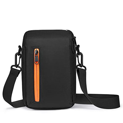 S-ZONE Camera Insert Bag Waterproof Lens Cube Case Compatible with Nikon Canon - color: Black