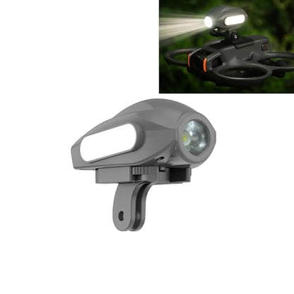 Searchlights Strobe Light with Drone Mount for DJI Avata 2 Spotlight Floodlight Bracket Support to Mount Night Flight Light to Drone with Action Camera Adapter for Insta360 GO 3S / GO3 - color: Searchlight