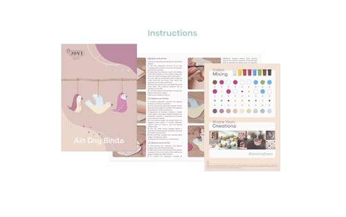 Jovi - DIY Air Dry Kit - Birds Gift Pottery Kit for Adults - color: Birds