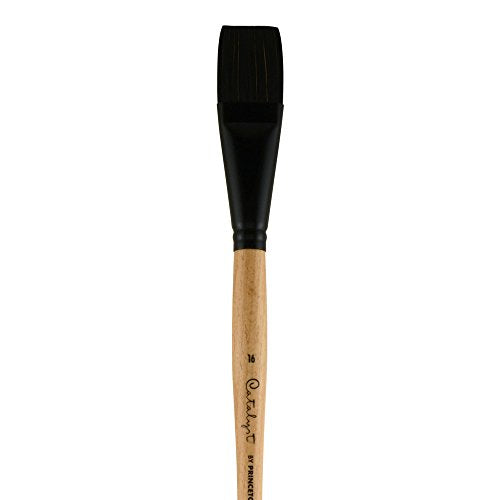 Princeton Catalyst, Series 6400, Long-Handle Synthetic Polytip Bristle Paint Brush, Flat, 16 - size: Size 16
