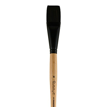 Princeton Catalyst, Series 6400, Long-Handle Synthetic Polytip Bristle Paint Brush, Flat, 16 - size: Size 16