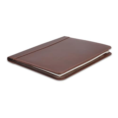 Heavy Duty Buffalo Leather Legal Pad Portfolio with Binder - Tan - color: Tan
