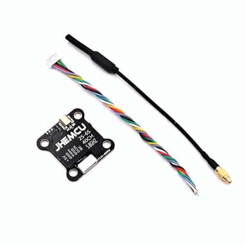 VTX20-600 40CH 20X20mm PitMode 25-600mW Adjustable VTX 7-26V for JHEMCU VTX RC FPV Racing Freestyle Drones