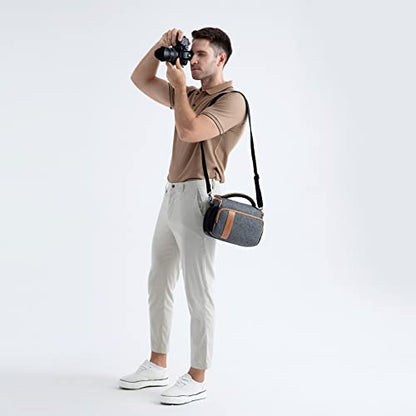 DOMISO Concept Camera Sling Bag,Everyday Small Shoulder Crossbody Bag - color: Grey