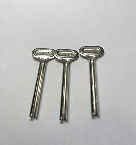 Stainless Steel Tube Squeezer and Keys Sv6117 8 Centimeters Long 3 Pcs