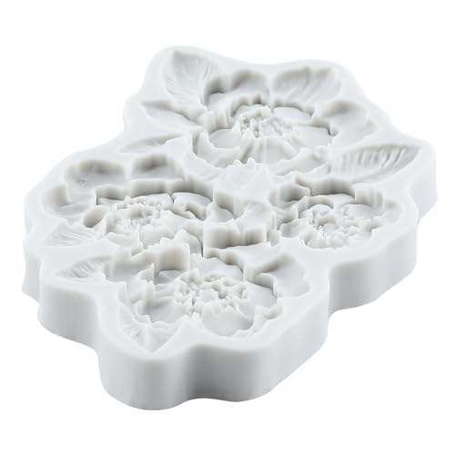 Flower Polymer Clay Molds Flower and Leaf Silicone Mold - color: Style J