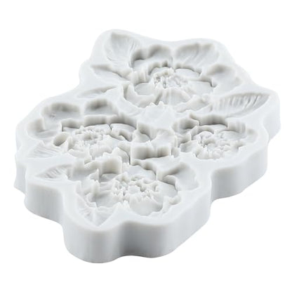 Flower Polymer Clay Molds Flower and Leaf Silicone Mold - color: Style J