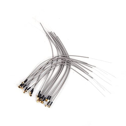 Changor 20Pcs 2.4G Receiver Antenna Port Compatible with FrSky Futaba 2.4G RC Receiver Replacement 15cm Length 50 Ohm for RC Airplane Drone FPV