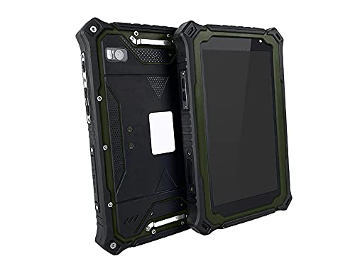 RT71-Pro Ruggedized Tablet - 7" 1200NIT High Bright, 8 Core 2.0GHz, Android 9, 4G LTE, Military Spec in Army Green