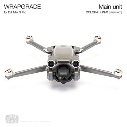 WRAPGRADE Skin Stickers compatible with DJI Mini 3 Pro | Main Unit (COLORATION-X) - color: Coloration-x