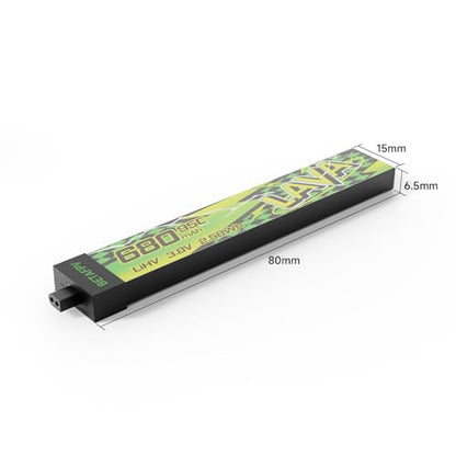 BETAFPV 4pcs Lava II 1S 680mAh LiHV Battery 3.8V 95C with BT2.0 Connector