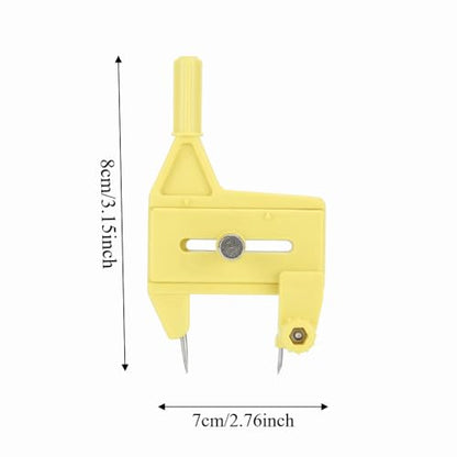 Adjustable Radius 1.5-50mm Compass Circle Cutter Rotaries Cutting Tool for DIY Craft, Paper, Fabric, and Scrapbooking