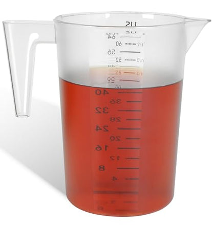 8 Cup/2-Quart Large Measuring Cups, Clear, Strong Food Grade Liquid Measure Pitcher, for Home Hobbies/Professional Kitchen - size: 8 Cup