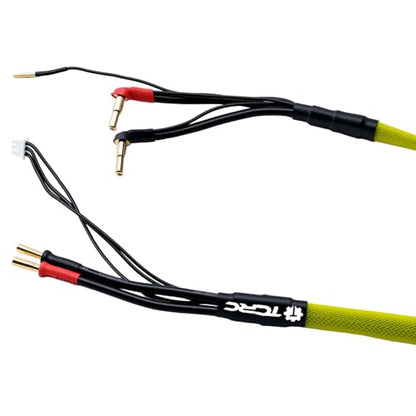 1pc 600mm 1s & 2s RC Lipo Battery Charging/Balance Cable Leads with 4mm/5mm Bullet Connector