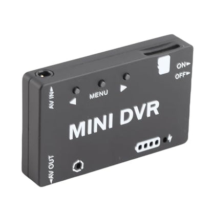 Mini FPV DVR Module, Aluminum Alloy Body, Video Recorder, Battery, NTSC PAL Support, 32GB Memory Card, AV Output, Menu Language Options, for FPV Drone, RC Model Racing Car