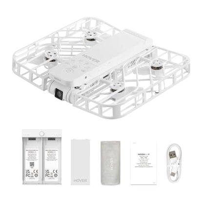 HOVERAir X1 Drone with Camera, Follow-me Drone with Self-Flying Mode - color: White, size: Combo