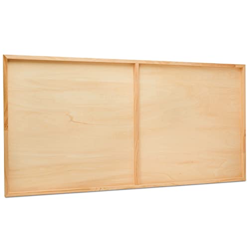 Birch Painting Panel 18 x 36 x 3/4-inch, Large Wood Canvas Boards for Painting, Blank Sign for Wall Art Sets, by Woodpeckers - size: 18 x 36 inches