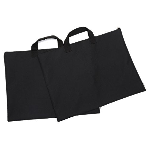 600D Portfolio Waterproof With Handle And Zipper For Student and Artist 2-pack - size: Medium