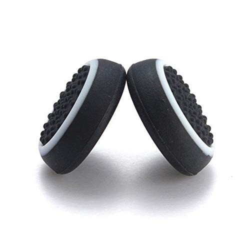 Silicone Thumb Stick Joystick Cap Analog Grip Thumbsticks Cap Cover Case for Switch NS Controller (Black-White) - color: Black-White