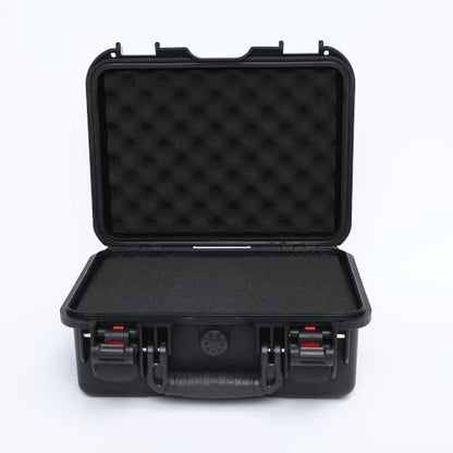 15in Waterproof Hard Case with DIY Customizable Foam Insert (13.5 x 10 x 6in Interior) - color: Black-15in