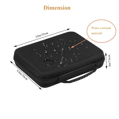 Battery Organizer Storage Box, Battery Vault Case Waterproof Explosionproof Holder Box, Batteries Carrying Case Container Bag (Holds 148 Batteries AA AAA C D 9V)（No tester included）