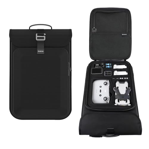 Smatree Waterproof Carrying Backpack for DJI Mini 4 Pro/3 Pro - color: Black/DJI Mini 4 Pro/3 Pro