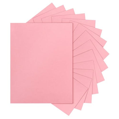 Silunkia 40 Sheets Candy Pink Cardstock 8.5 x 11 Craft Paper 75lb - color: Pink