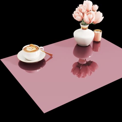 WESTICK Rose Gold Metallic Mirror Paper Self Adhesive Pink Permanent Vinyl - color: 4.Pink
