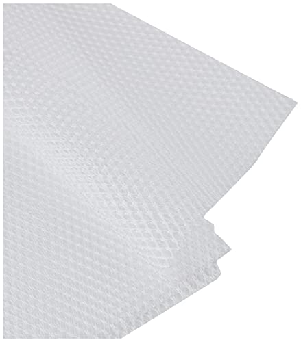 Annie Lightweight Mesh Fabric 18" x 54" White – Stretch Polyester See Through Fabric for Bags, Pockets & Organizers