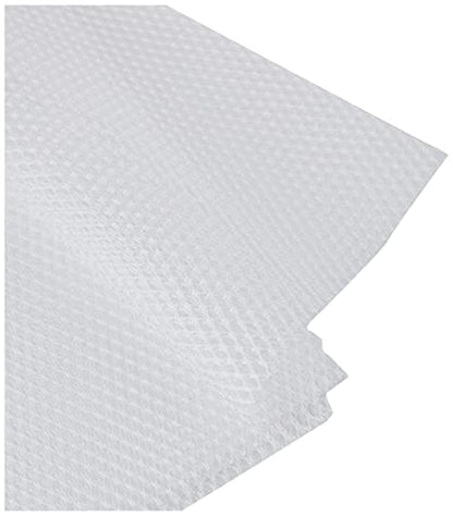 Annie Lightweight Mesh Fabric 18" x 54" White – Stretch Polyester See Through Fabric for Bags, Pockets & Organizers