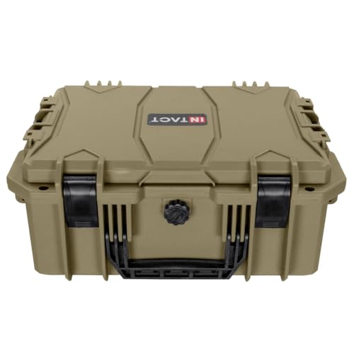 Eylar 18" Intact Series Hard Camera Case, Lightweight and Durable Stacker Design with Foam (Dark Earth) - color: Dark Earth