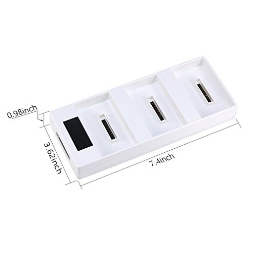 Hanatora Battery Charging Hub for DJI Phantom 4/4 Advanced/4 Pro V2.0/4 Pro Plus Obsidian, 3 in 1 Multiple Charger with Charge Indicator LCD Display
